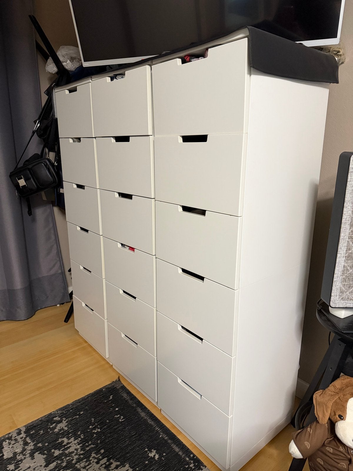 IKEA Nordli ladekast - 3 stuks, Ophalen, 5 laden of meer, 100 tot 150 cm, Zo goed als nieuw