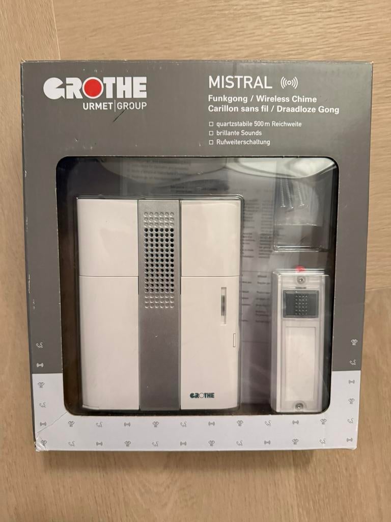 GROTHE Mistral draadloze deurbel, Ophalen, Zo goed als nieuw