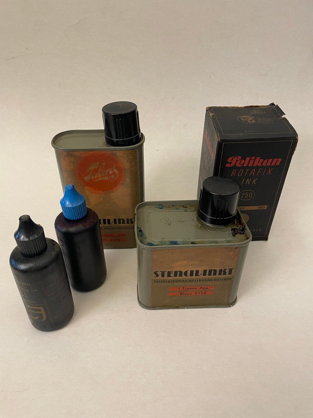 Vintage Pelikan RotaFix inkt en Bruynzeel potloden, Ophalen of Verzenden