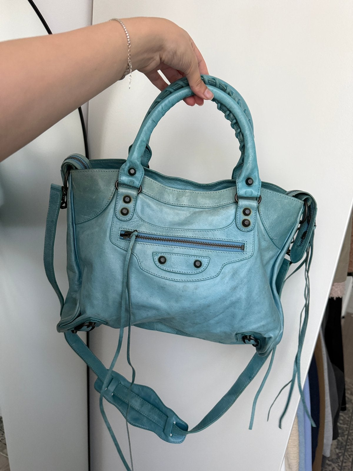 Balenciaga vintage tas, Verzenden, Zo goed als nieuw, 30 cm of meer, Minder dan 35 cm