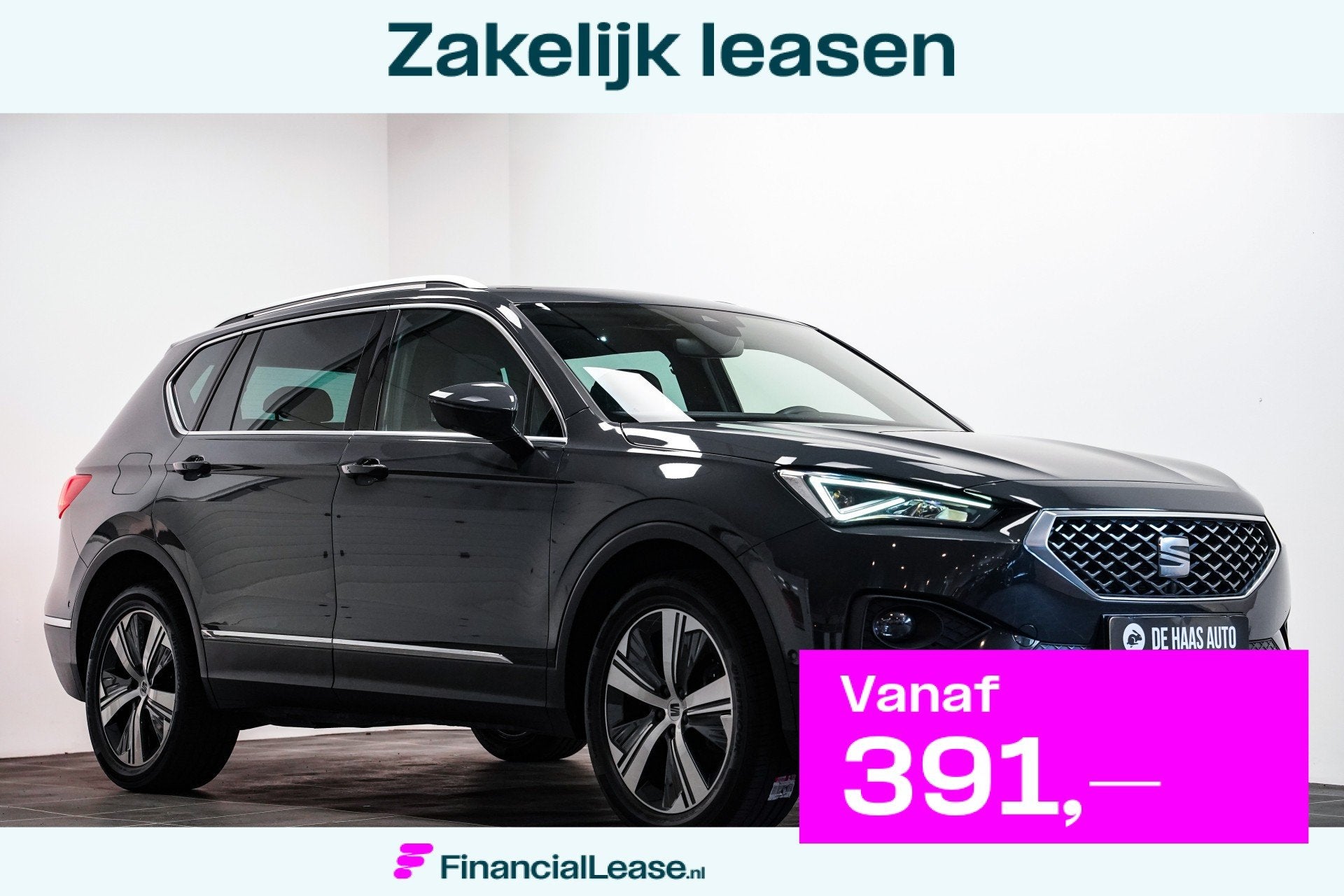 SEAT Tarraco 1.4 TSI e-Hybrid Xperience|Pano dak|Camera|Led|, Stof, Gebruikt, Zwart, 4 cilinders