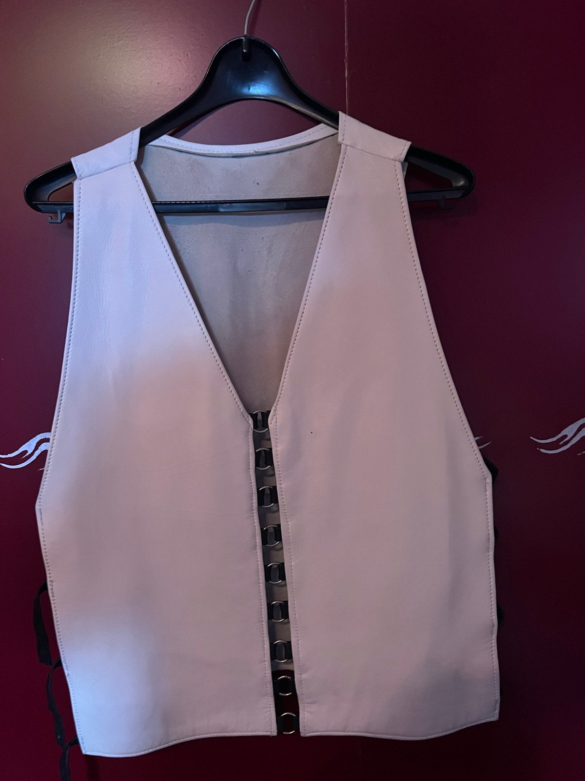 Lederen rok en gilet maat XL - Feestelijke set, Ophalen of Verzenden, Gedragen, Meerkleurig