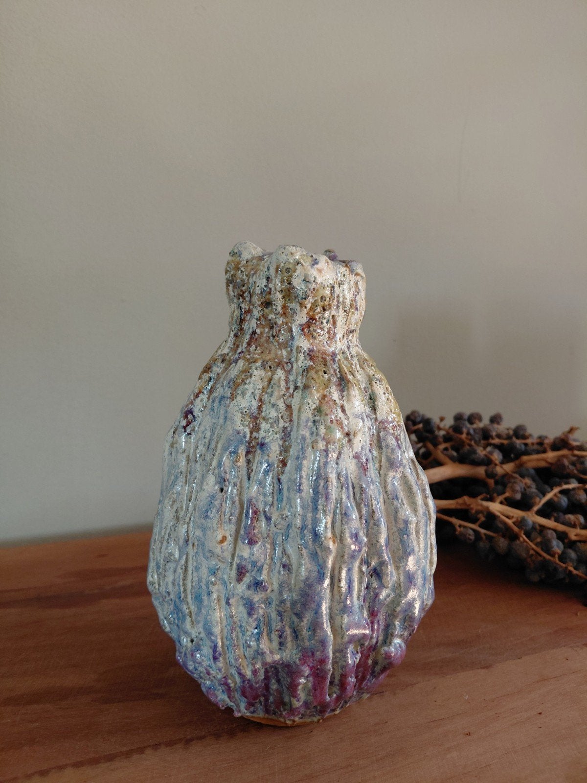 Unieke Keramische Koraalvaas - sculptuur Thema koraal, Ophalen of Verzenden