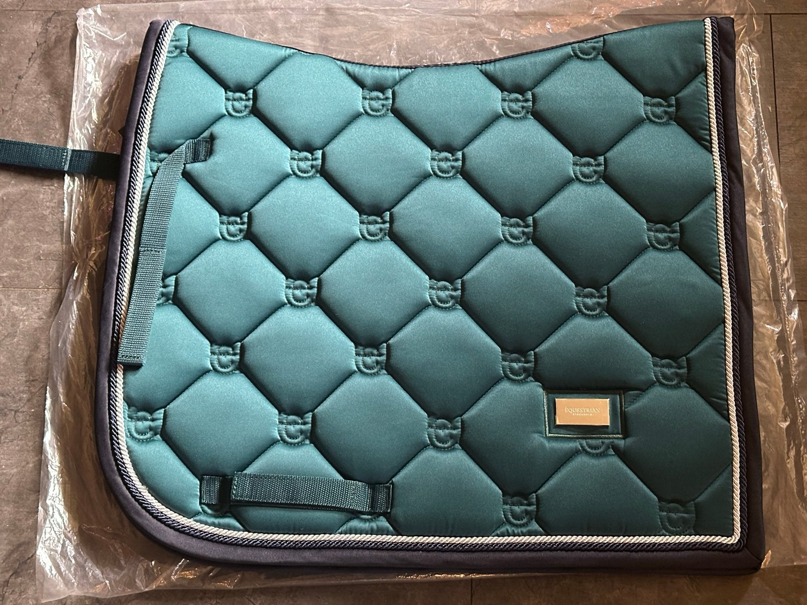 Equestrian stockholm emerald green nieuw, Dieren en Toebehoren, Paarden en Pony's | Dekens en Dekjes, Full (L), Dressuurdekje