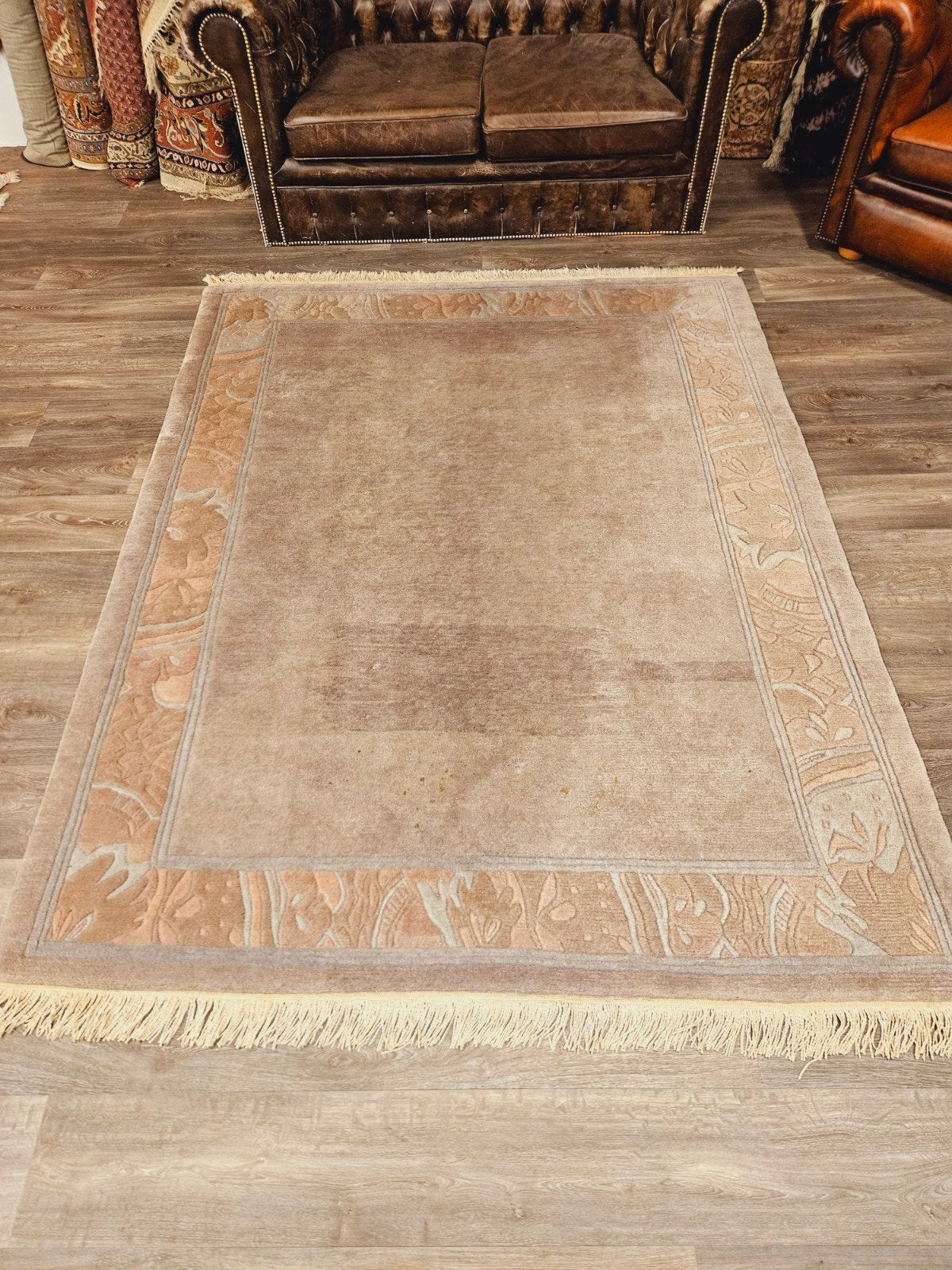 Handgeknoopt Tapijt uit Nepal. Prachtige kleuren en patronen, Nepal, 150 tot 200 cm, 200 cm of meer, Ophalen of Verzenden