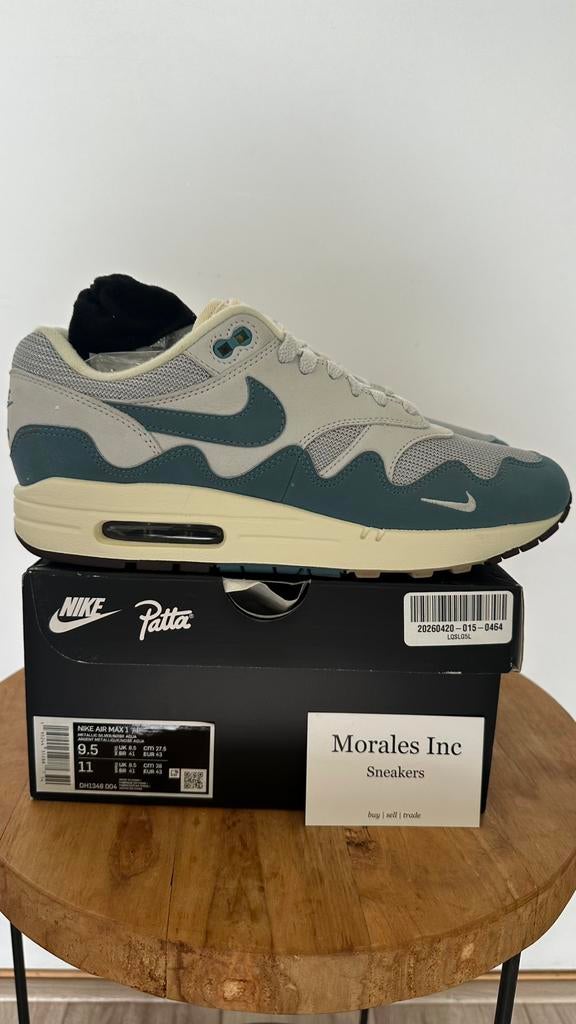 Nike Air Max 1 Patta Waves Noise Aqua (2021) EU 43 top staat, Kleding | Heren, Ophalen of Verzenden, Overige kleuren