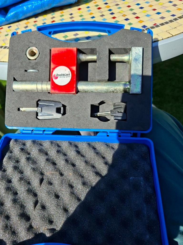 DoubleLock Security System voor aanhanger/caravan, Ophalen of Verzenden, Zo goed als nieuw