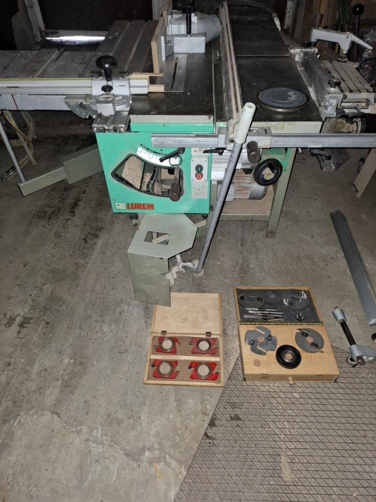 houtmachine combiné lurem 310 mm, Ophalen, Elektrisch, Bovenfrees