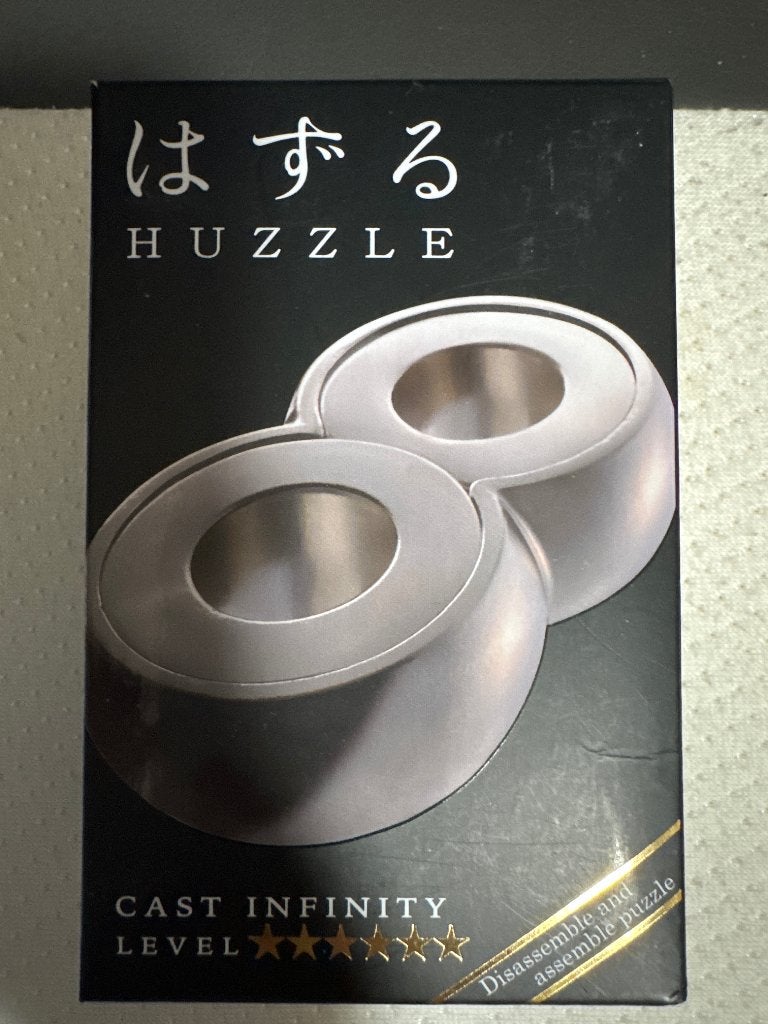 Huzzle Cast Infinity Puzzel - Moeilijkheidsgraad 4, Hobby en Vrije tijd, Denksport en Puzzels, Ophalen of Verzenden, Minder dan 500 stukjes