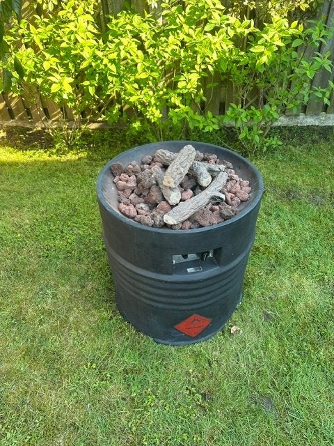 COZY Living Oliedrum gas tuinhaard, Tuin en Terras, Tuinhaarden, Ophalen, Zo goed als nieuw