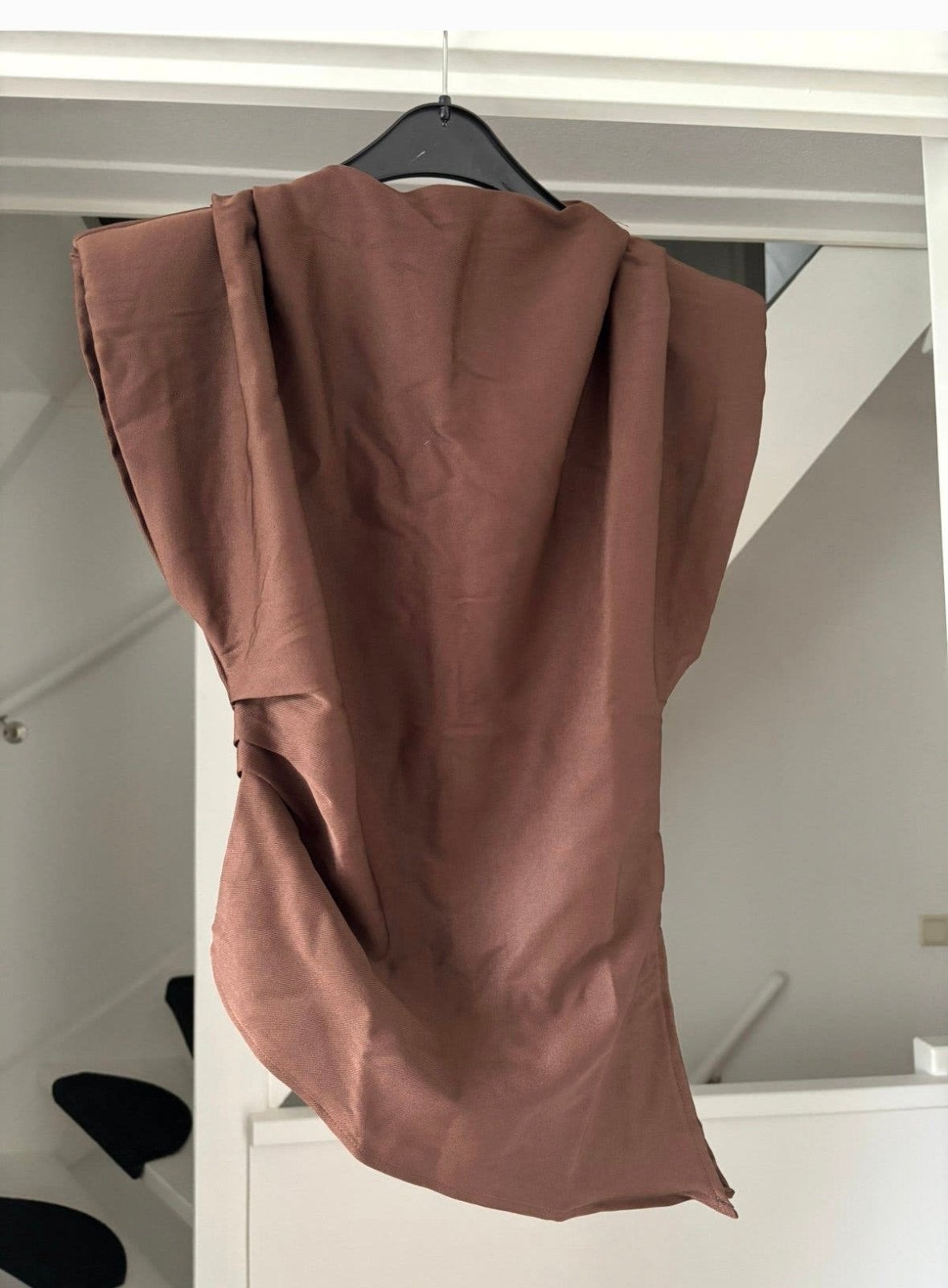 Assymetrische top, Ophalen, Bruin, Nieuw, Maat 36 (S)