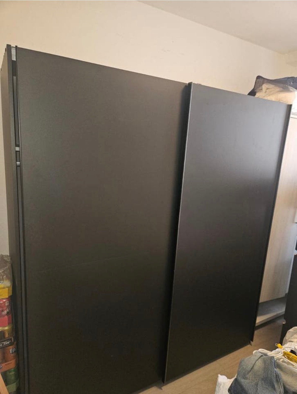 Kledingkast Vught Donkergrijs - 179x198x64 cm, Ophalen, Gebruikt, 150 tot 200 cm, Metaal
