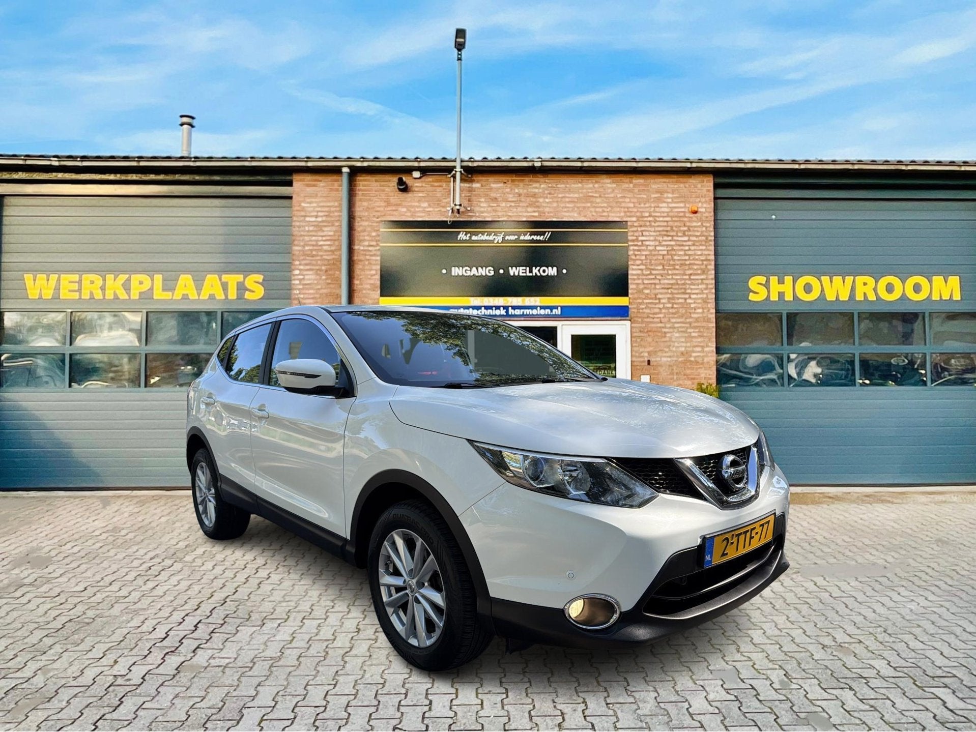 Nissan Qashqai 1.5 dCi *Airco*Nieuwe A.P.K.*Nieuw model*, Voorwielaandrijving, Gebruikt, 4 cilinders, Wit