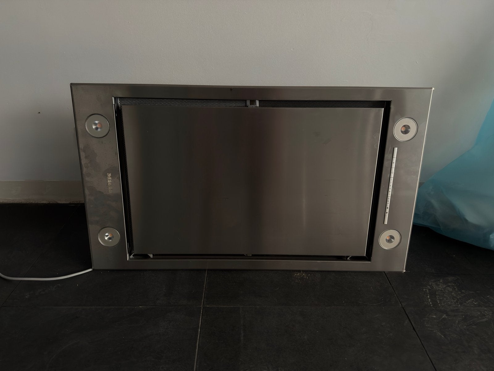 Miele DA 2808 Afzuigkap - RVS, Witgoed en Apparatuur, Afzuigkappen, Ophalen, Gebruikt, Minder dan 200 m³ per uur, Vrijstaand