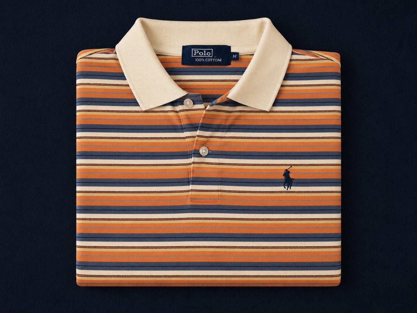 Vintage Polo Ralph Lauren Gestreepte Polo 90s Y2K Maat M, Kleding | Heren, Polo's, Overige kleuren, Maat 48/50 (M), Ralph Lauren