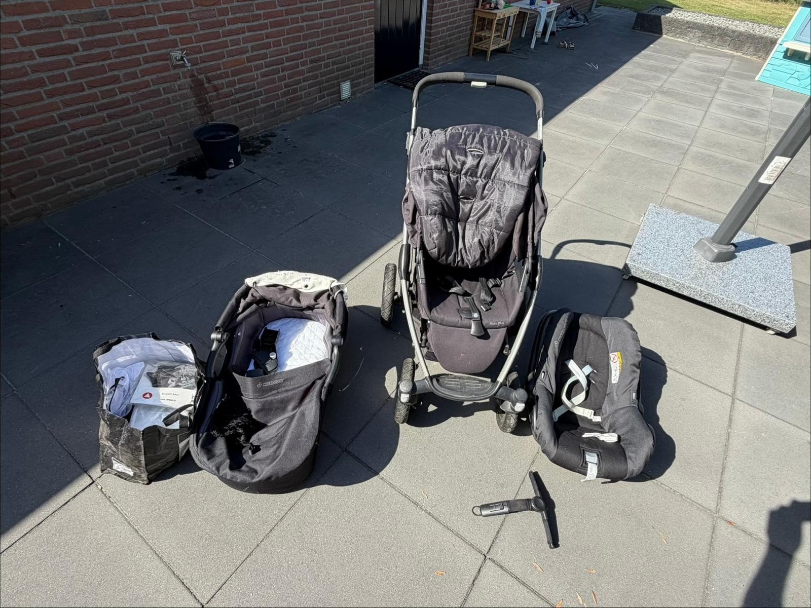 Maxi-Cosi Mura 4 3-in-1 Combiwagen met Reiswieg en Autostoel, Gebruikt, Verstelbare duwstang, Maxi-Cosi, Ophalen