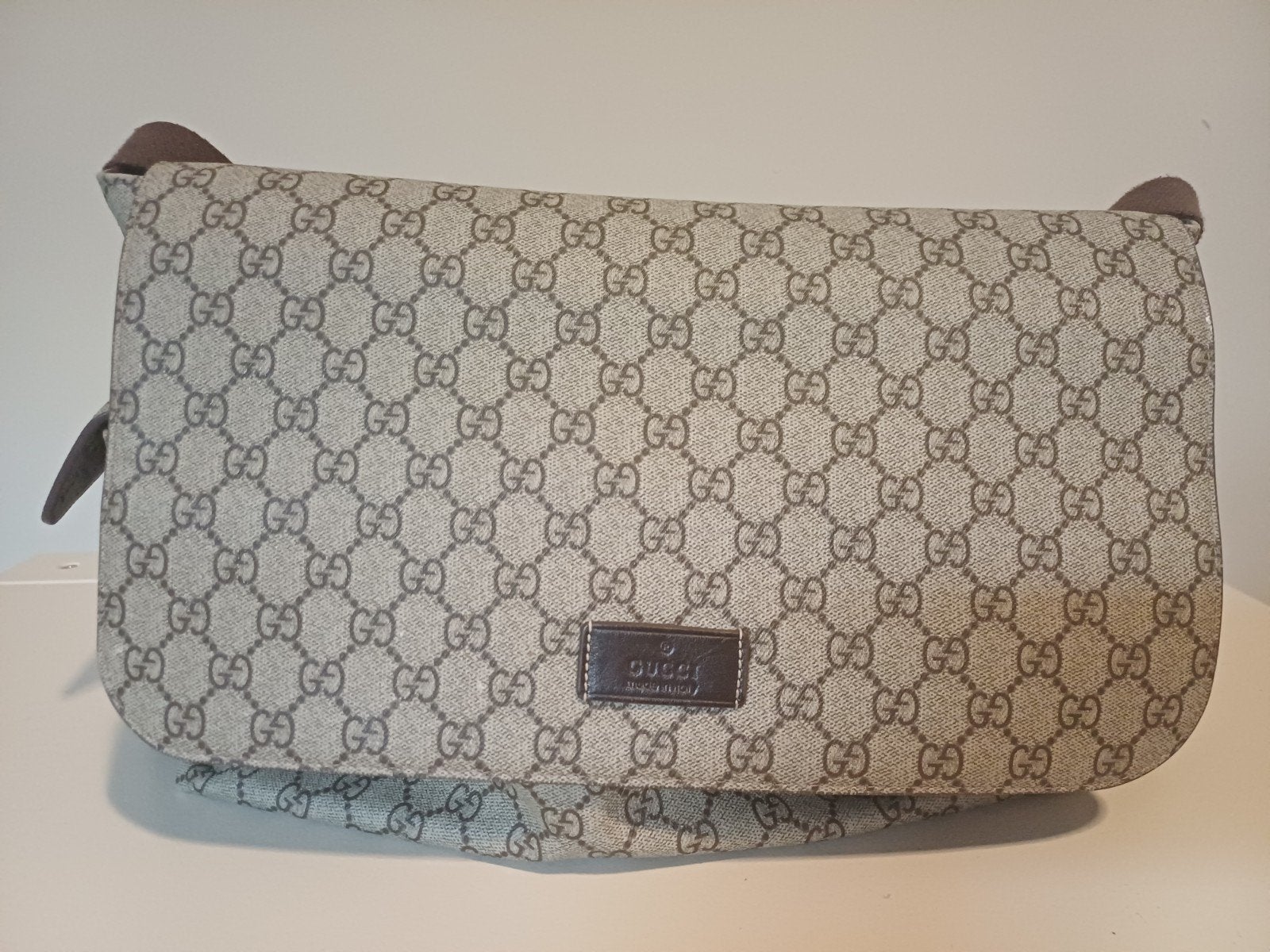 Luiertas Gucci, Kinderen en Baby's, Luiertassen, Gebruikt, Gucci, Ophalen of Verzenden, Meerdere opbergvakken