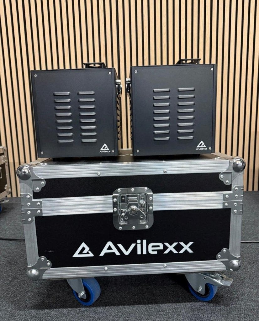 2x Avilexx Sparkus 2 demo set - als splinternieuw!, Muziek en Instrumenten, Licht en Laser, Ophalen, Nieuw, Discobol
