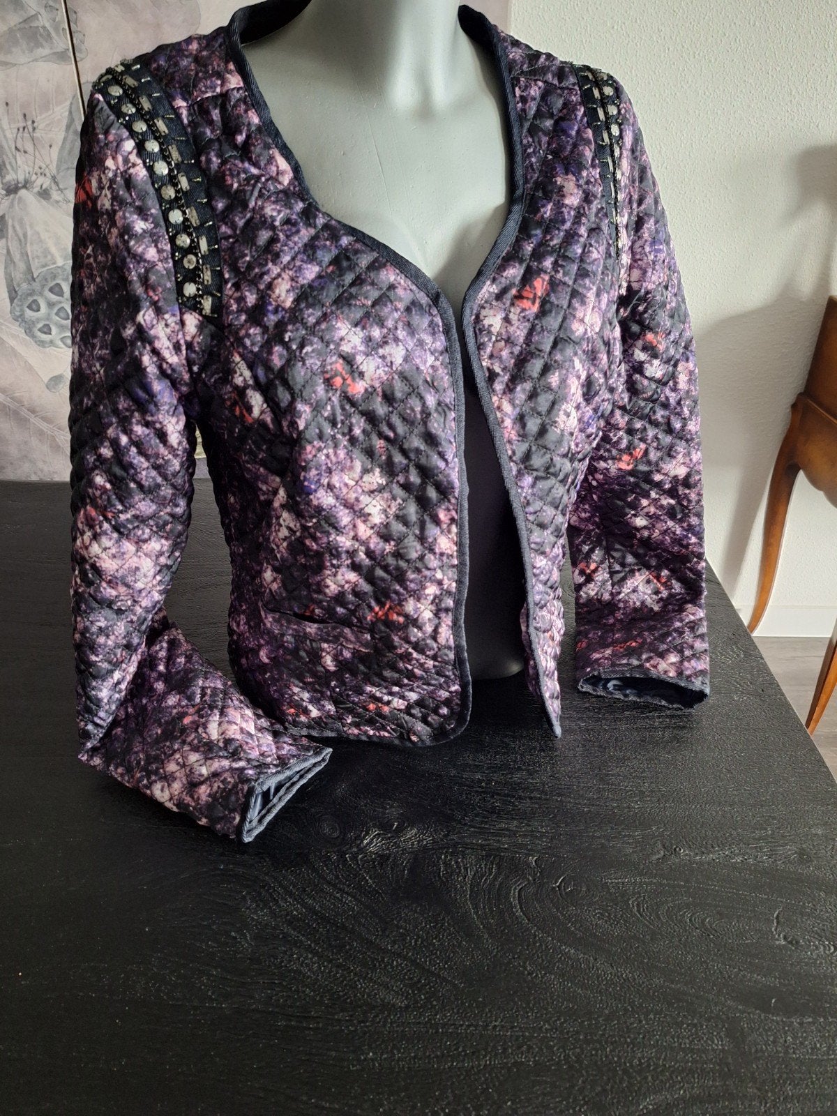 gewatteerd jasje van Garcia Jeans maat L 38 40, Paars, Maat 42/44 (L), Nieuw, Ophalen of Verzenden