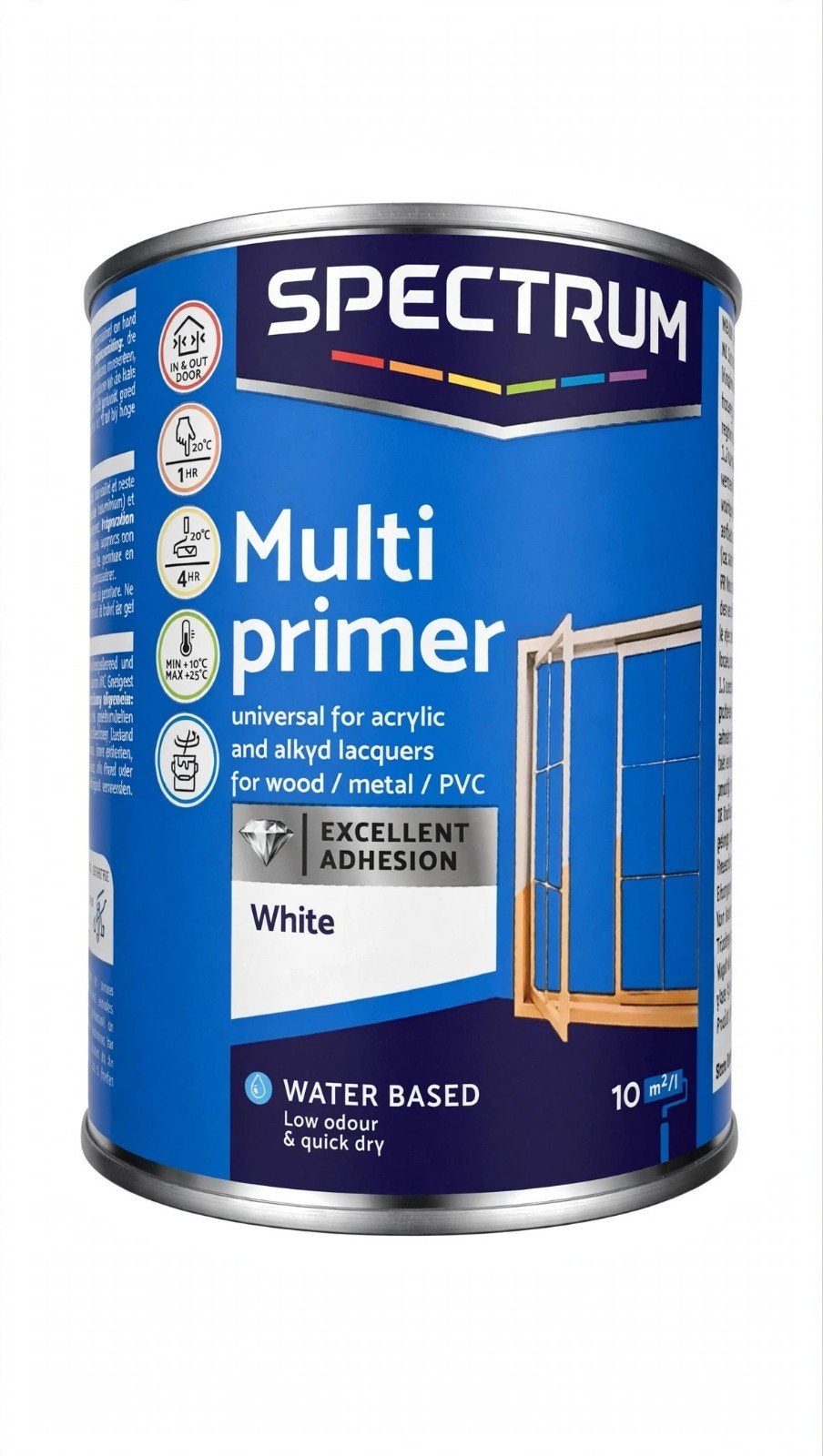 Spectrum Multi Primer Wit - Universele Grondverf, Doe-het-zelf en Verbouw, Wit, Nieuw, Ophalen of Verzenden, Lak