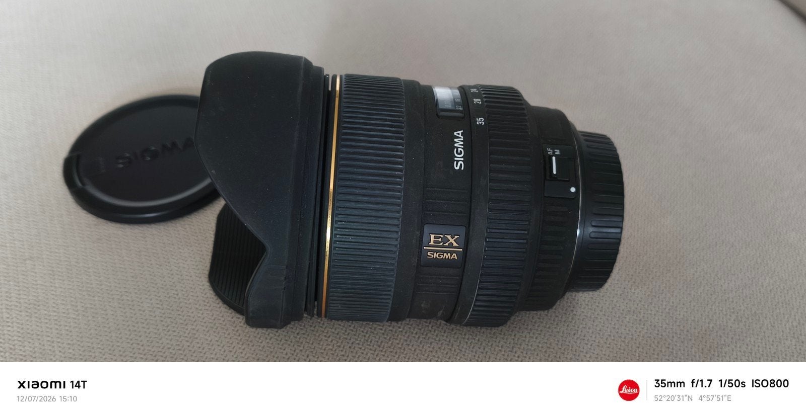 Sigma 17-35mm f/2.8-4 DG HSM voor Canon EF – Nette staat!, Ophalen, Zo goed als nieuw, Groothoeklens