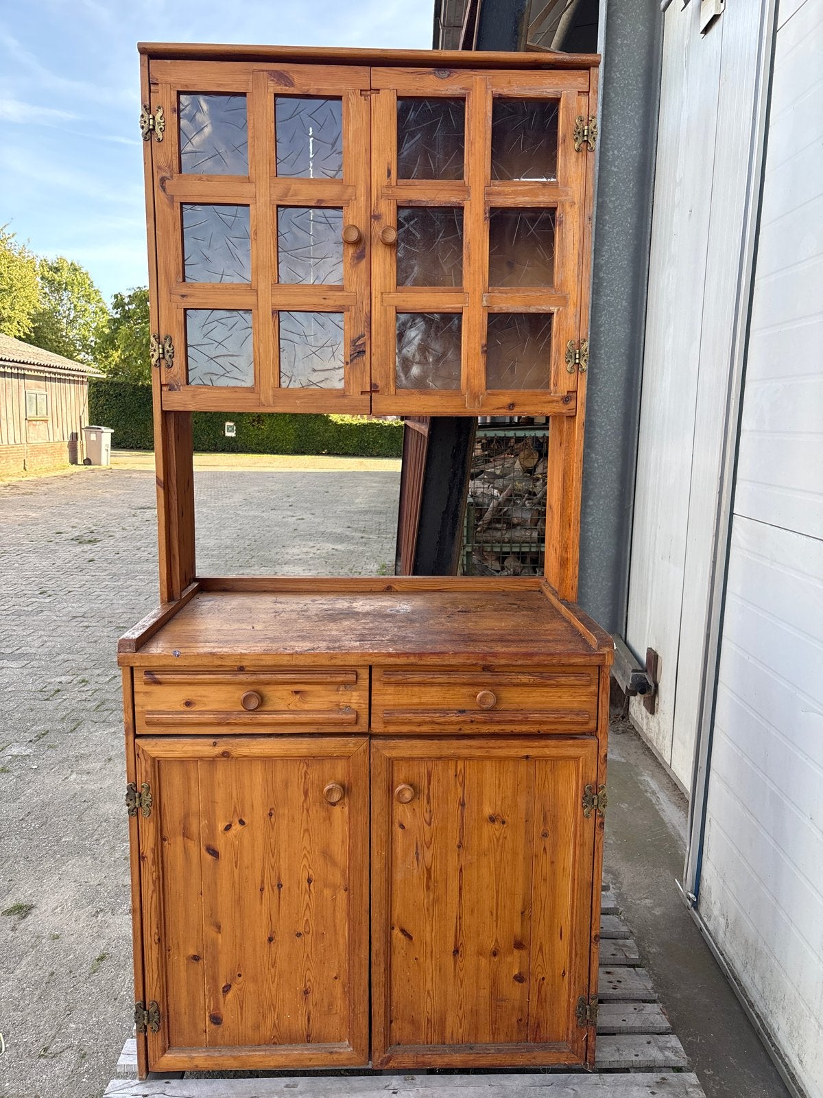 Vandaag gratis afhalen! Vintage grenen buffetkast, Ophalen of Verzenden