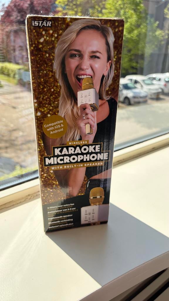 iSTAR Draadloze Karaokemicrofoon met Ingebouwde Speaker, Audio, Tv en Foto, Karaoke-apparatuur, Nieuw, Microfoon(s), Ophalen