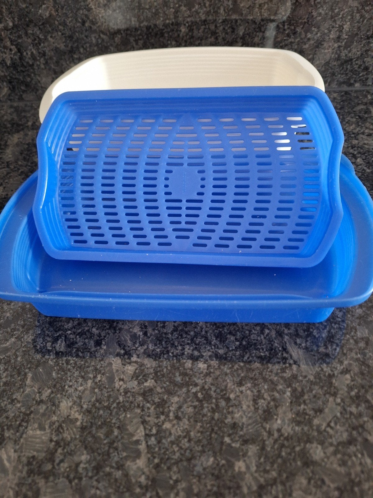 grote tupperware doos voor kaas of vlees met rooster, Ophalen of Verzenden, Overige typen