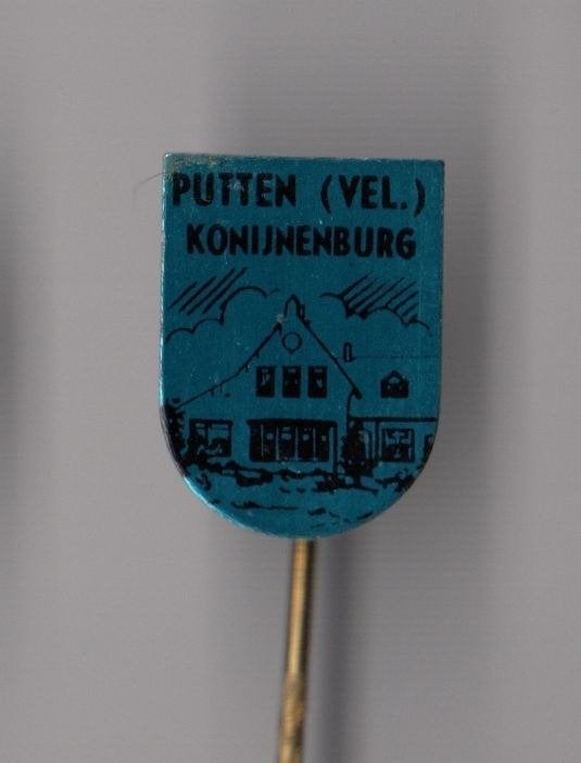 Putten Konijnenburg speldje, Gebruikt, Niet vindbaar, Niet vindbaar, Speldje of Pin