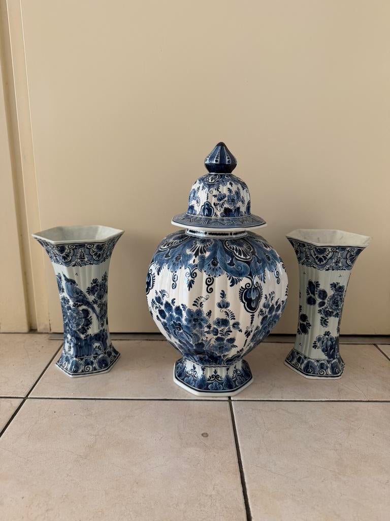 Mooie Delfts Blauw Kaststel Royal Delft 40/25cm Handpainted!, Ophalen of Verzenden