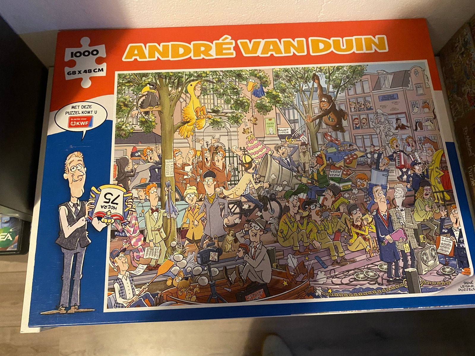 André van Duin legpuzzel 1000 stukjes, Ophalen of Verzenden, 500 t/m 1500 stukjes, Gebruikt, Legpuzzel