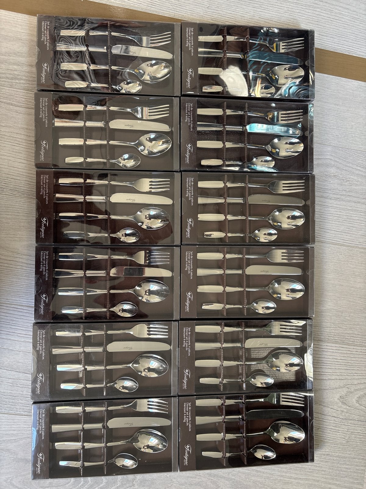 Fontignac Bestekset - 12x 4-delig diner bestek, Antiek en Kunst, Ophalen