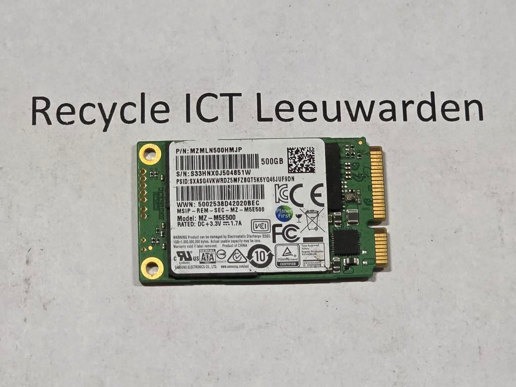 Samsung 500gb msata ssd strip, Intern, Gebruikt, SSD, Ophalen of Verzenden