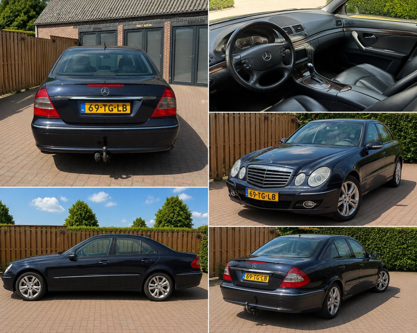 Mercedes-Benz E-Klasse 3.0 E280 Sedan AUT 2006 Blauw, Auto's, Automaat, Achterwielaandrijving, Blauw, Particulier