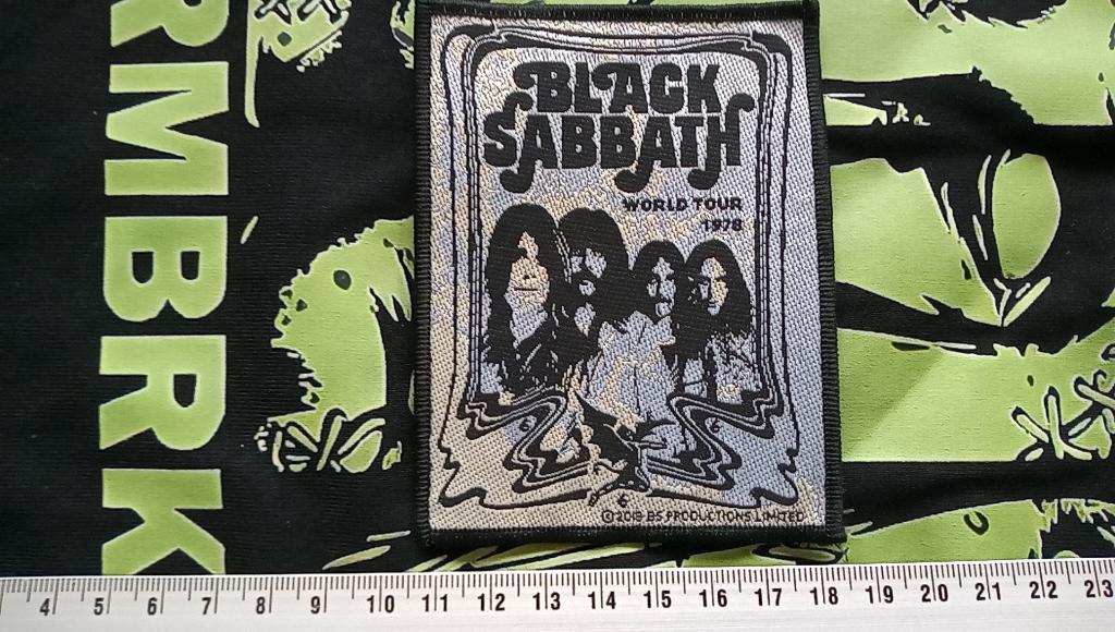 Black Sabbath mooie nieuwe world tour 1978 patch 33-  Ozzy, Verzenden, Nieuw, Kleding