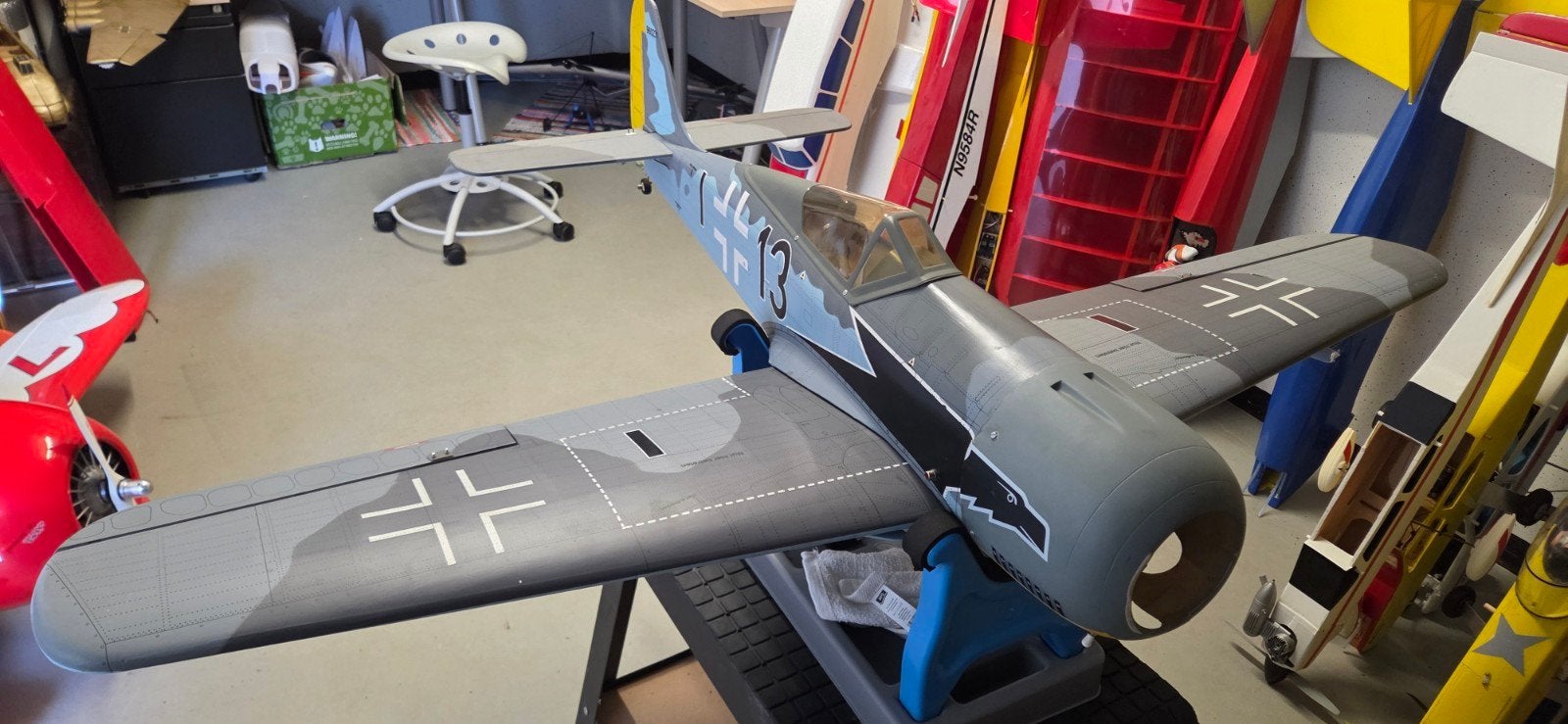 Kyosho focke wulf, Ophalen
