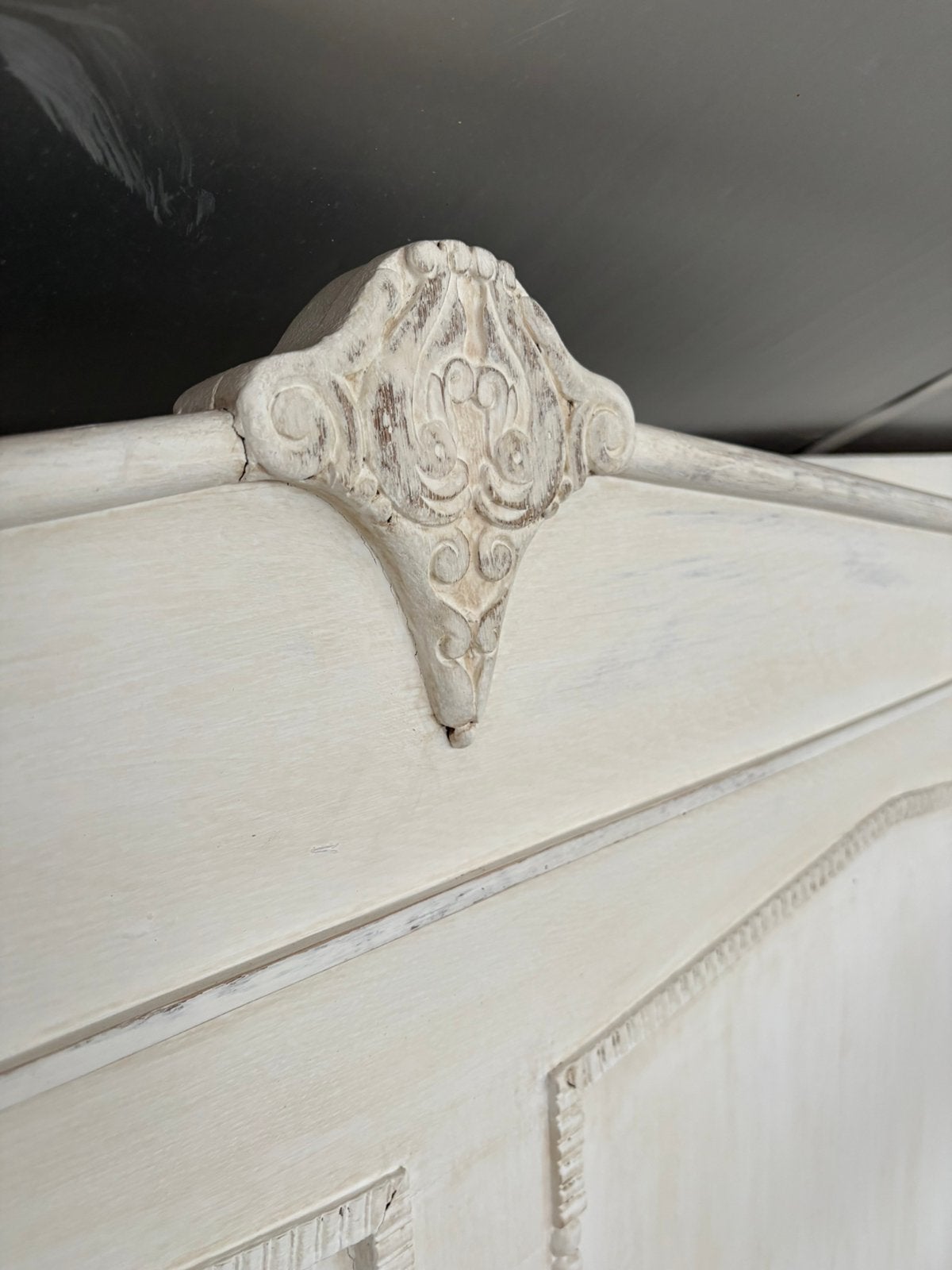 Oud bed, Huis en Inrichting, Slaapkamer | Bedden, Ophalen, Wit, Zo goed als nieuw, 200 cm