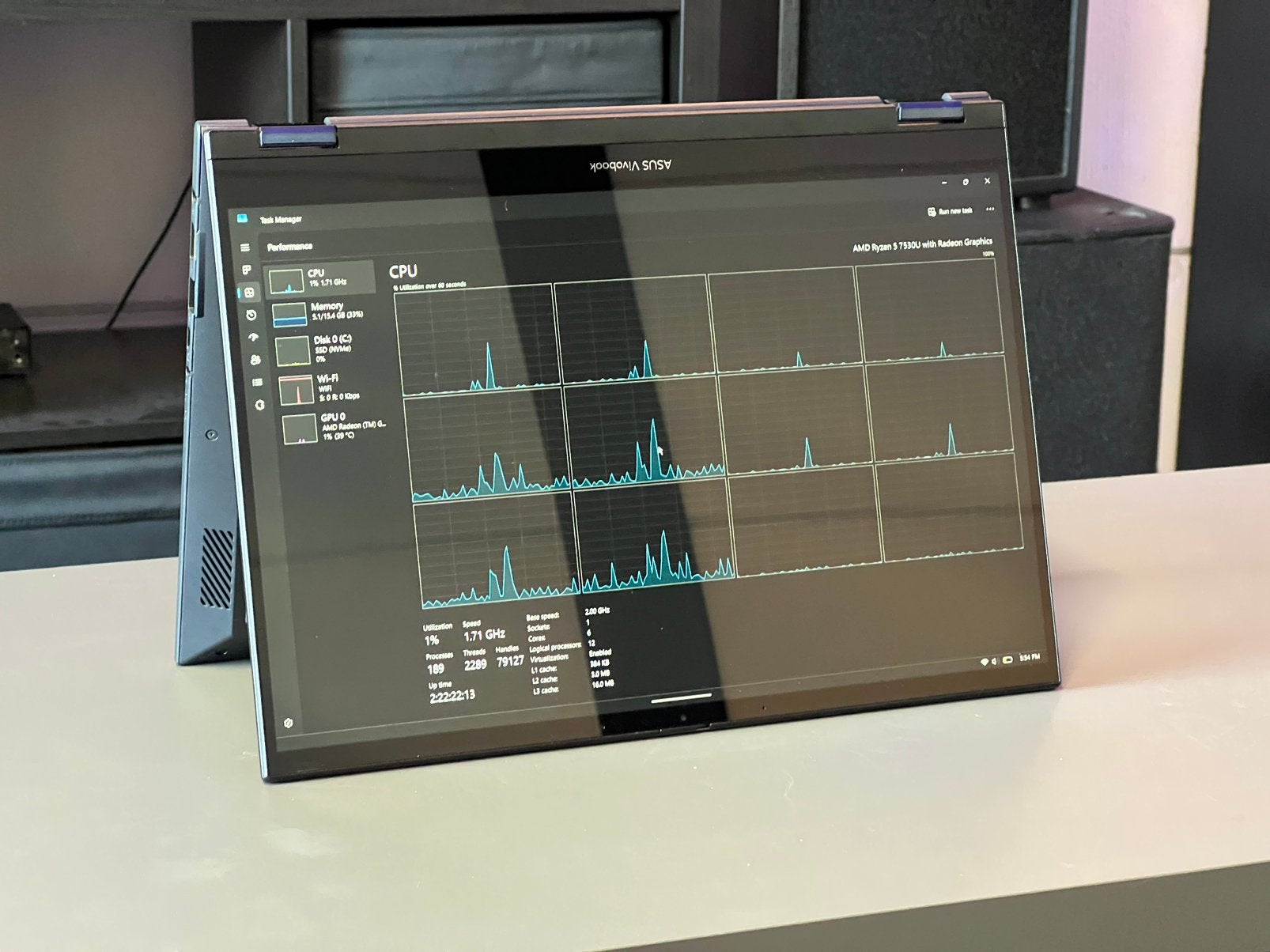 Asus Vivobook 14” Touchscreen | Ryzen 5 | 16GB RAM | SSD, Computers en Software, Windows Laptops, Ophalen, Qwerty, Amd ryzen 5 7530U with radeon graphics