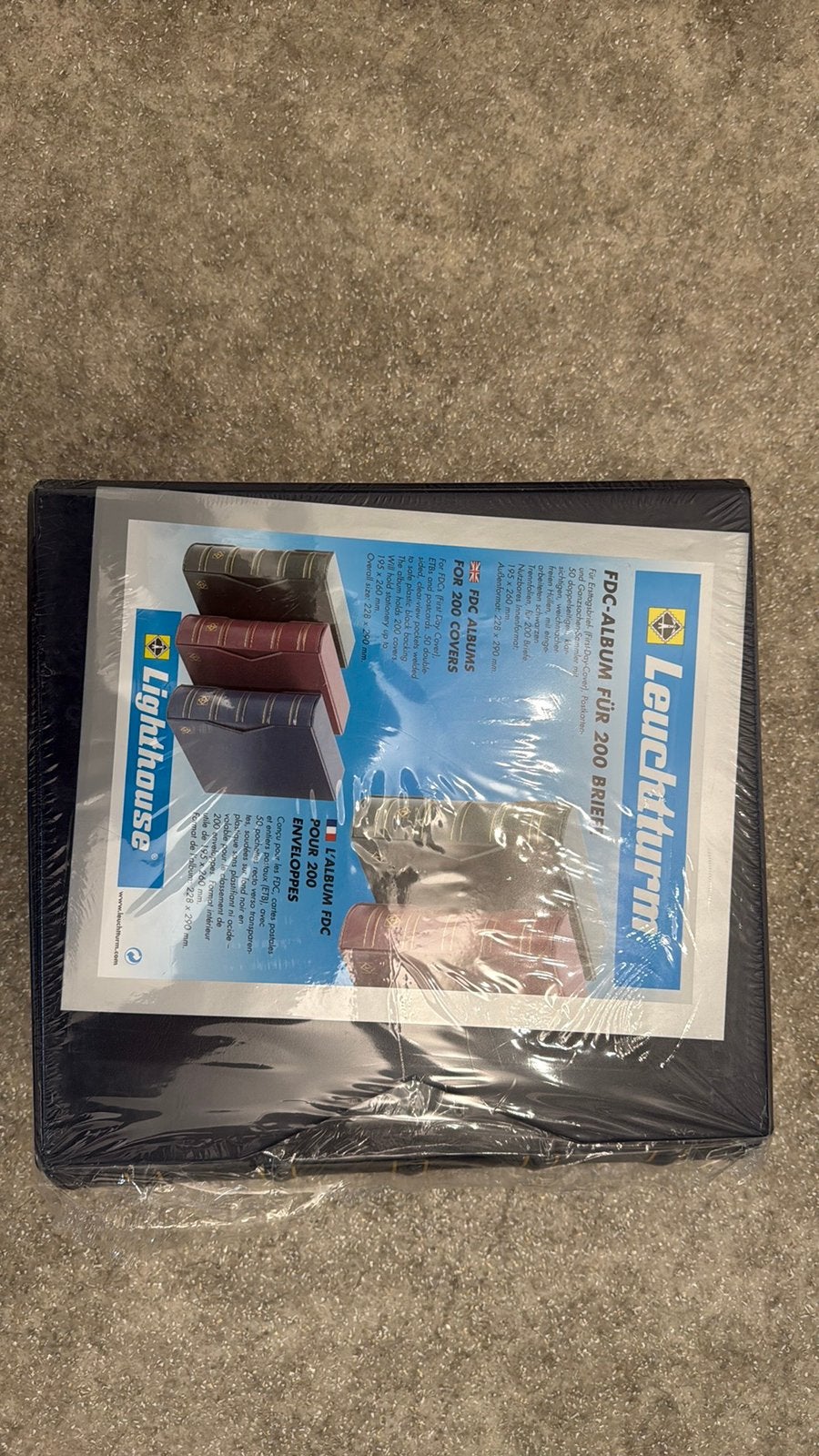 Nieuw Leuchtturm fdc of ansichtkaarten album, Verzenden, Verzamelalbum