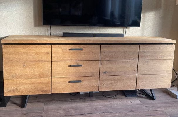 Houten Dressoir met Laden en Deuren - Zo goed als nieuw, Huis en Inrichting, Ophalen, Eikenhout, Met lade(s), Zo goed als nieuw
