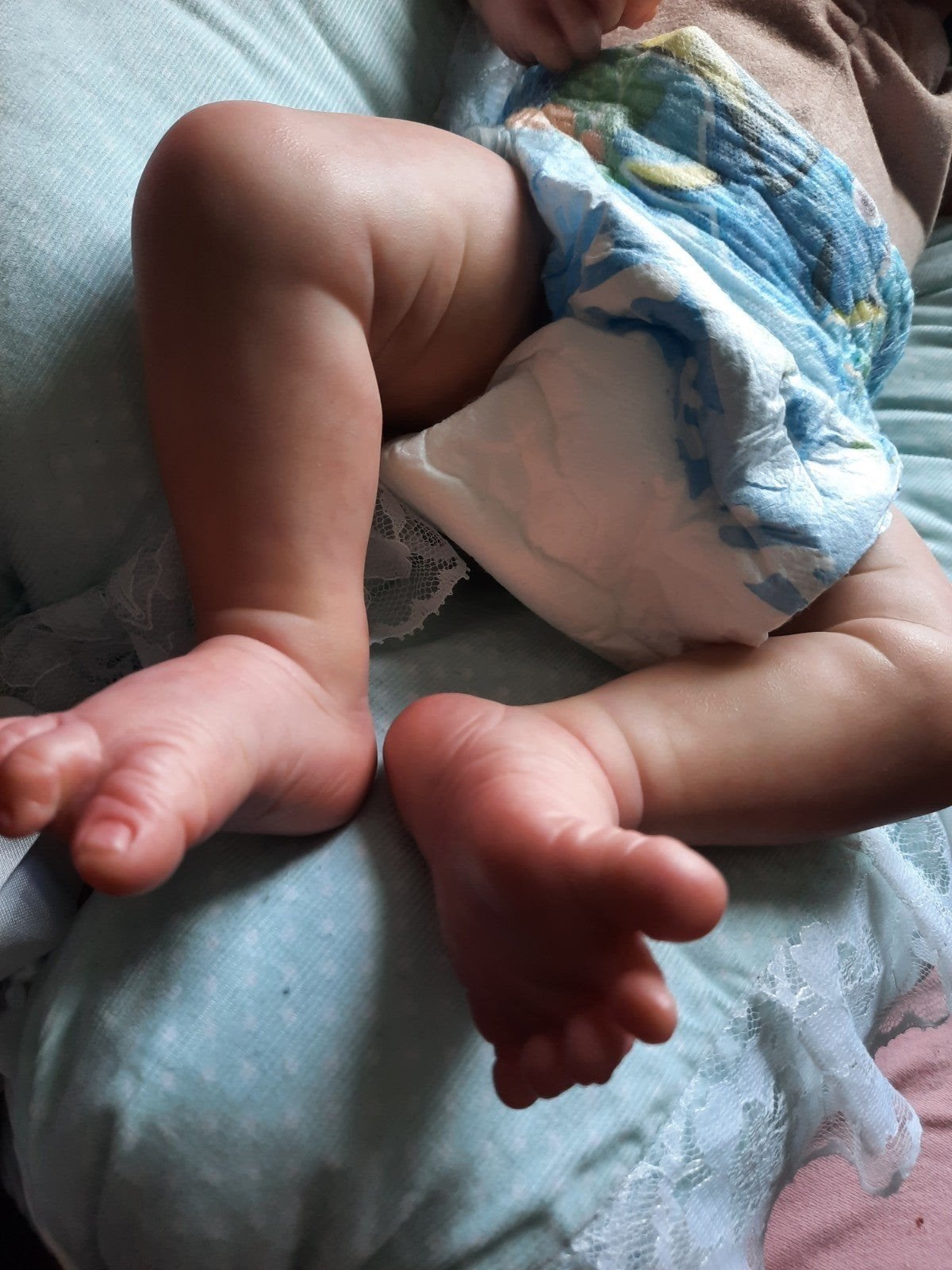 reborn baby diego, Verzamelen, Poppen, Verzenden, Zo goed als nieuw, Pop