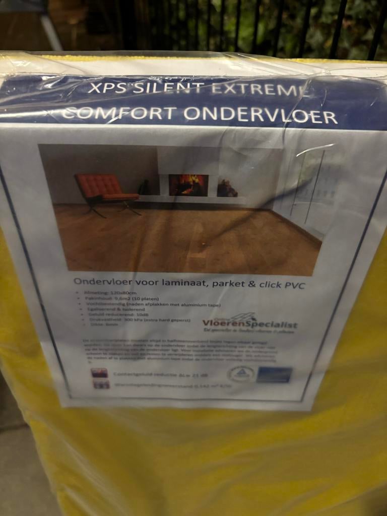 XPS Silent Extreme Comfort Ondervloer 9,6m², Ophalen, 50 tot 150 cm, Overige typen, Nieuw
