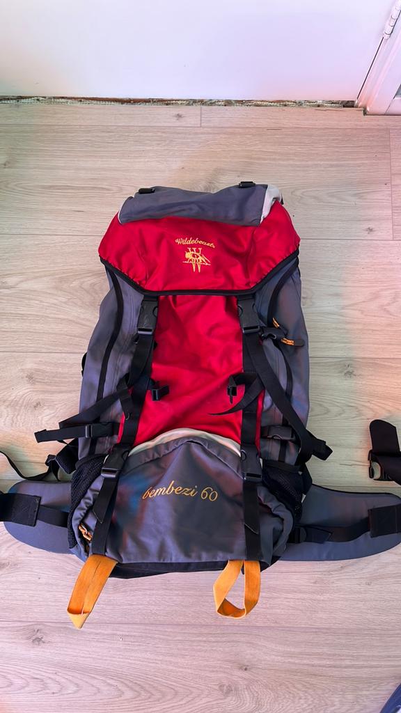Rugzak 60 liter, Sport en Fitness, Bergsport en Wandelen, Ophalen of Verzenden, Gebruikt, Rugzak