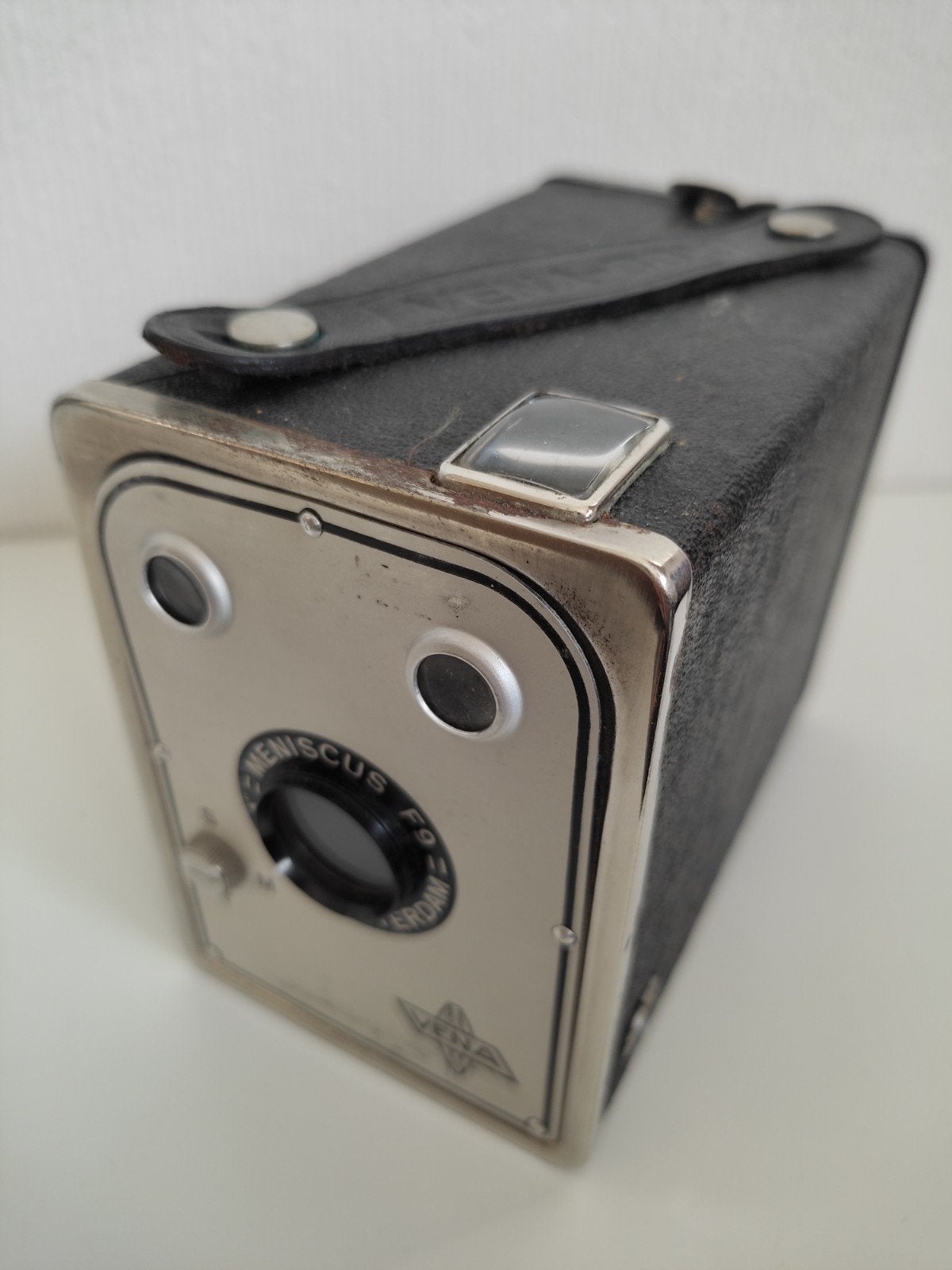 Vena-box Meniscus F9 Amsterdam fotocamera., Audio, Tv en Foto, Fotocamera's Analoog, Ophalen, Niet werkend, Compact, Overige Merken