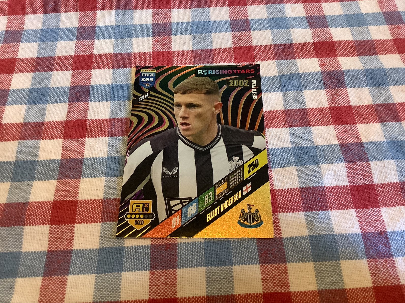 Elliot Anderson fifa365 panini, Ophalen of Verzenden, Zo goed als nieuw, Plaatje