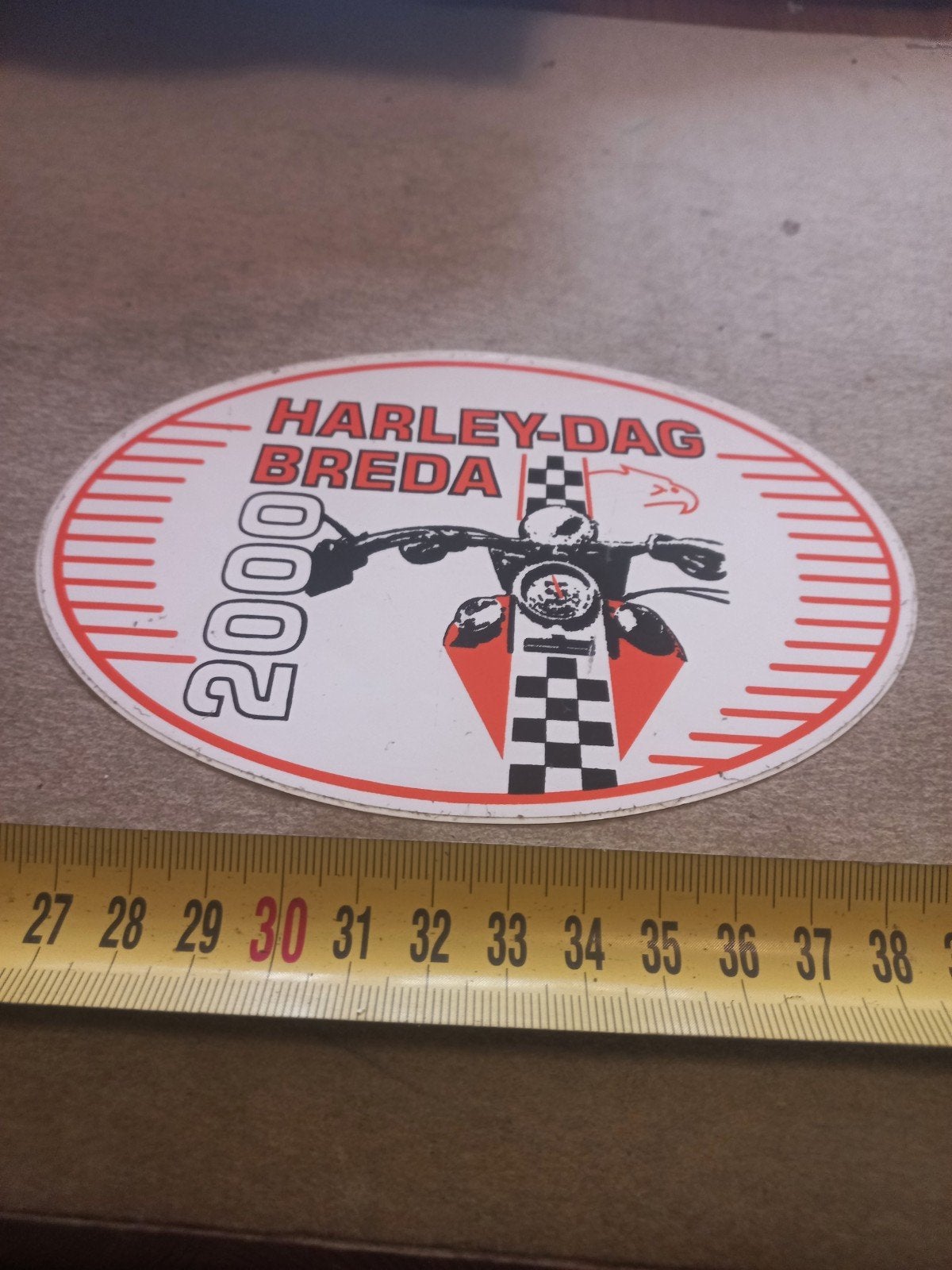 Harley-Dag Breda 2000 Sticker, Ophalen of Verzenden, Gebruikt