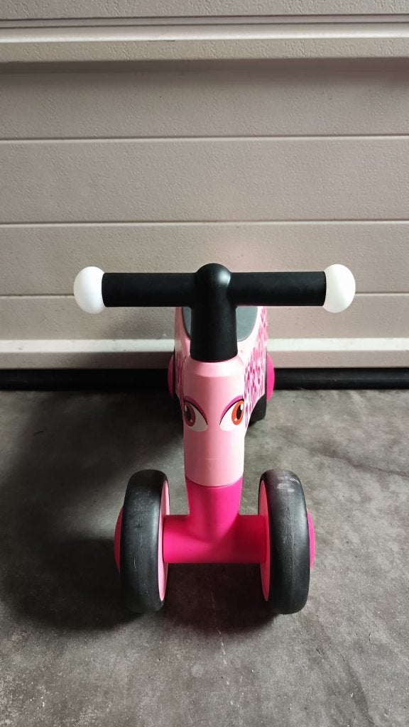 Leuke roze-luipaard loopfiets, Ophalen of Verzenden, Gebruikt, Loopfiets