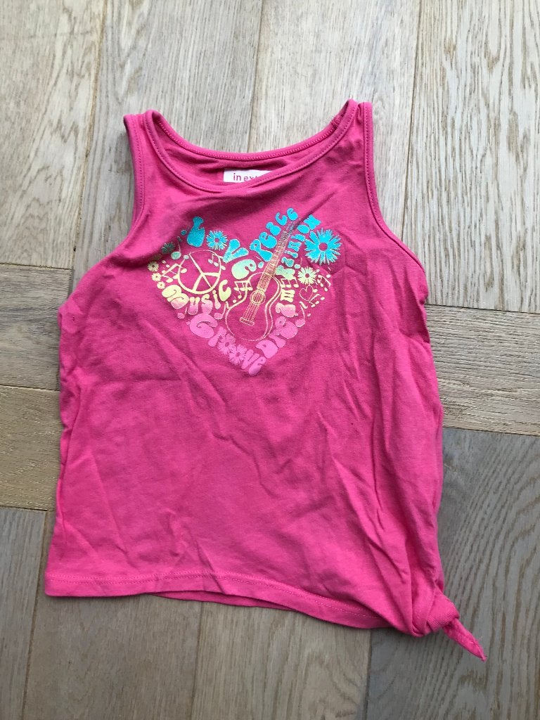 leuke top/singlet 98/104 in Extenso Love Peace, Meisje, Ophalen of Verzenden, Shirt of Longsleeve, In Extenso