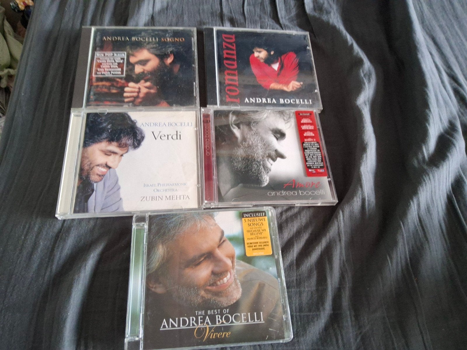 5 cd's van andrea bocelli, Ophalen of Verzenden, Zo goed als nieuw