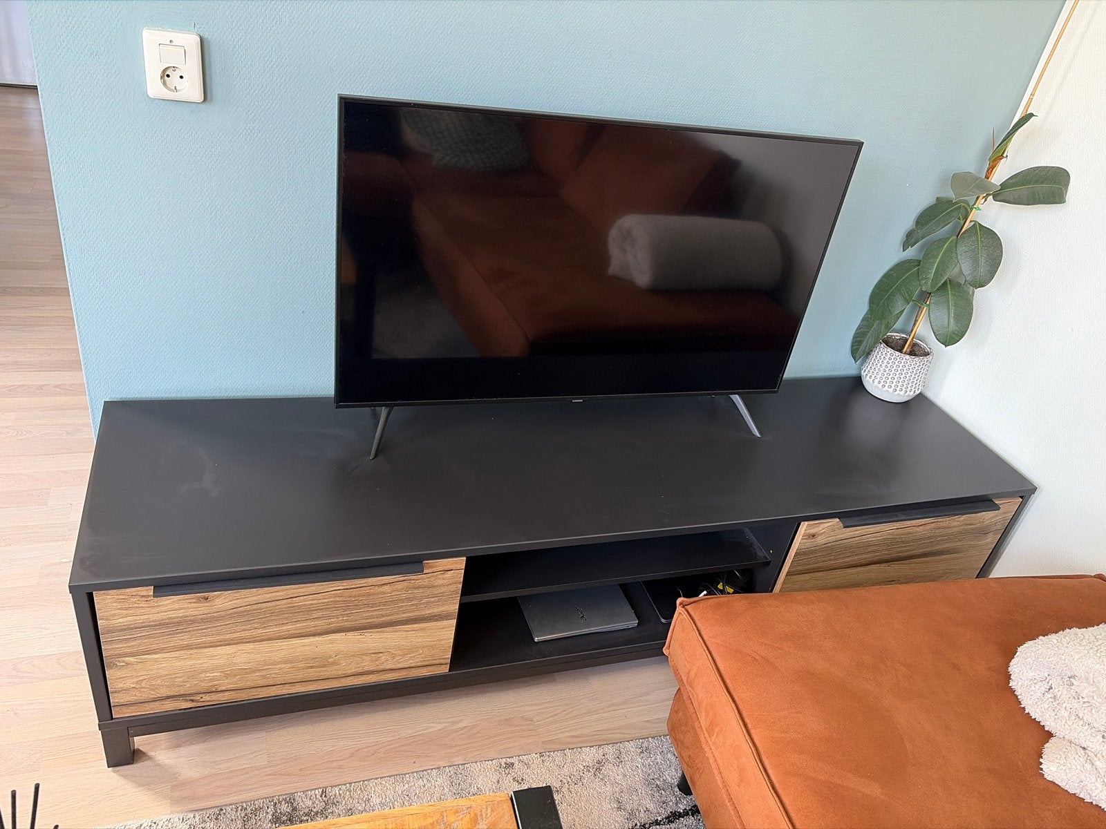 TV-meubel met opbergruimte - 187x47x38cm, Ophalen, Gebruikt, 150 tot 200 cm, Minder dan 100 cm